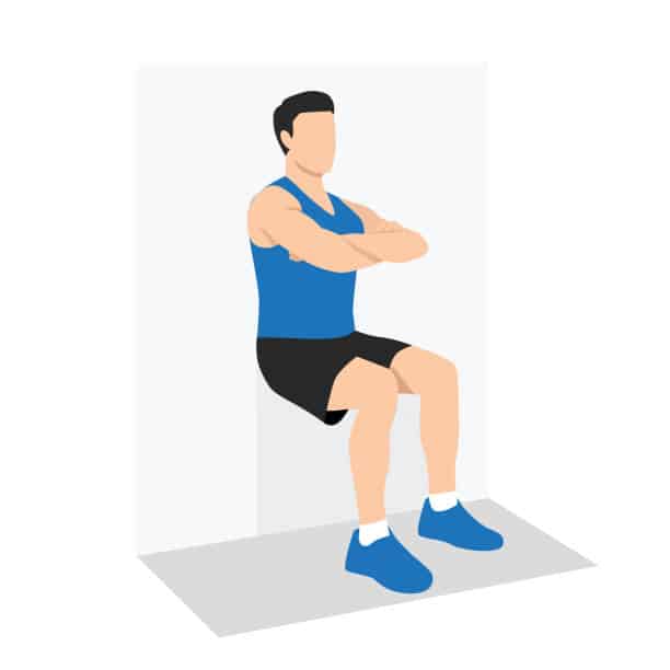 squat la perete
