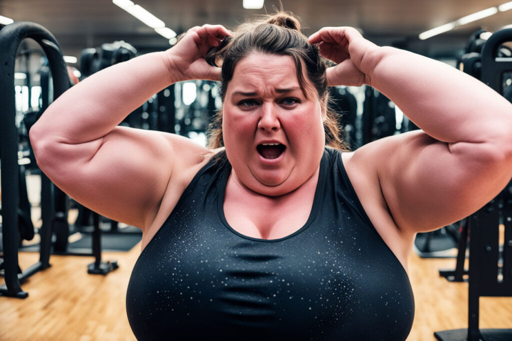 expresie dupa un antrenament intens de HIIT cu antrenor personal