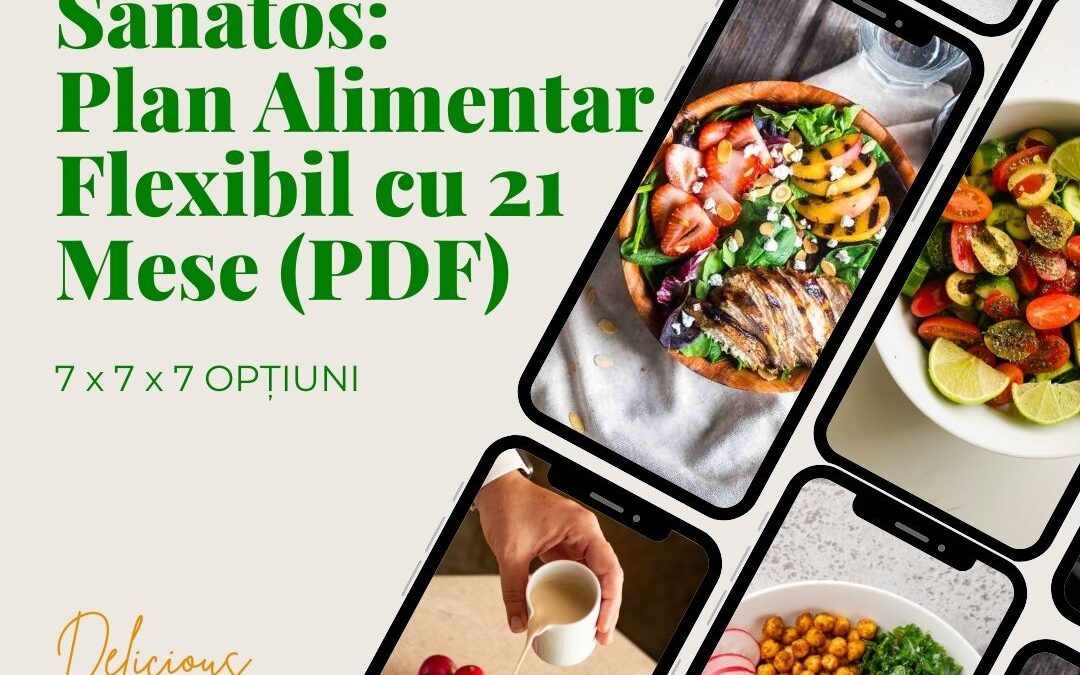 Planul Flexibil de Slăbit: 21 de Opțiuni de Mese „Mix & Match” (Ghid PDF)