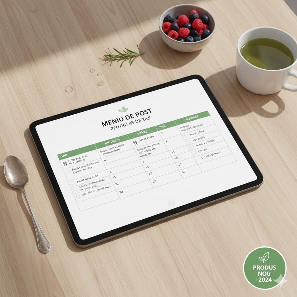 Meniu Complet de Post (45 Zile): Ce Mănânci ca să NU Te Îngrași (PDF) - imagine 2