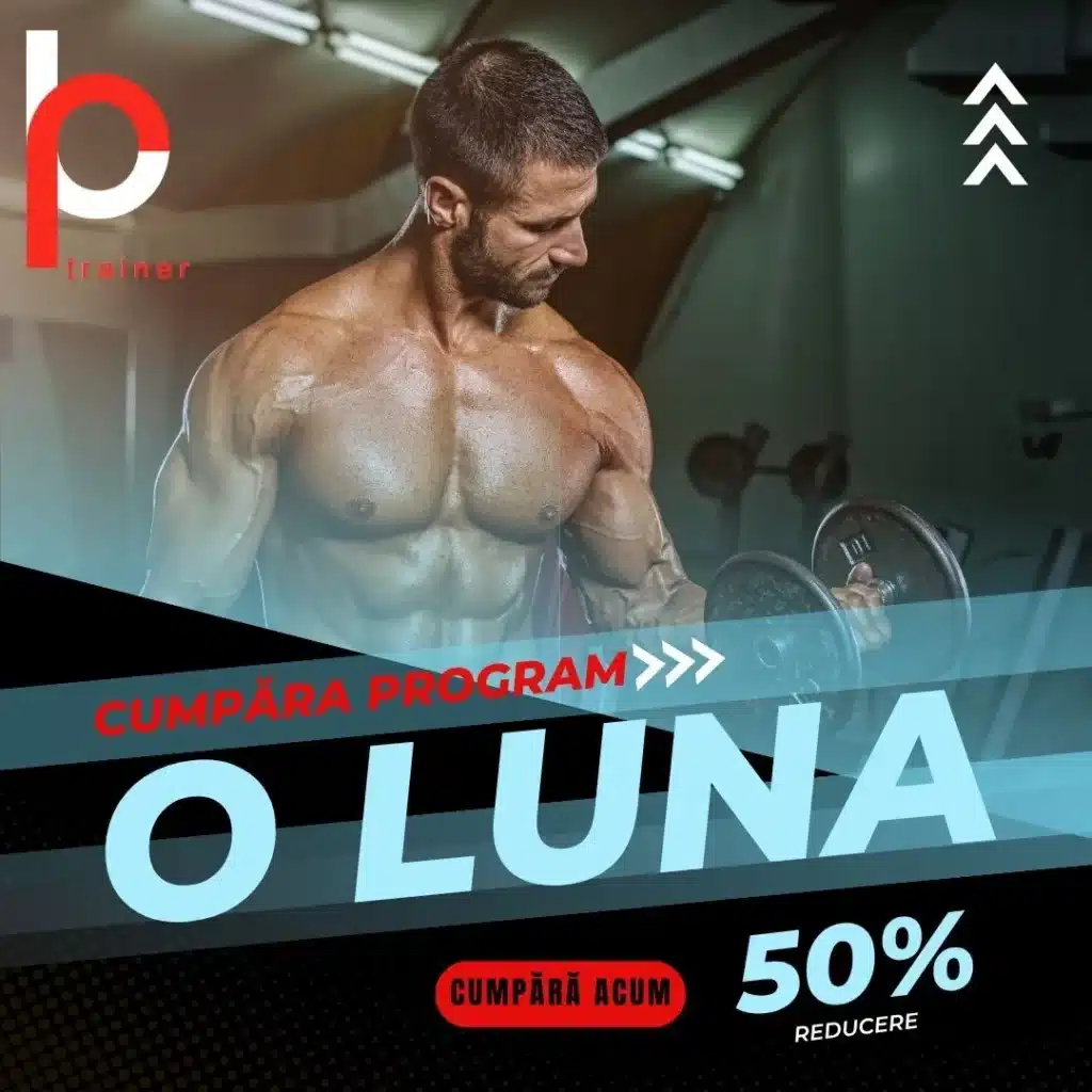 Program antrenament in sala barbati pentru o luna