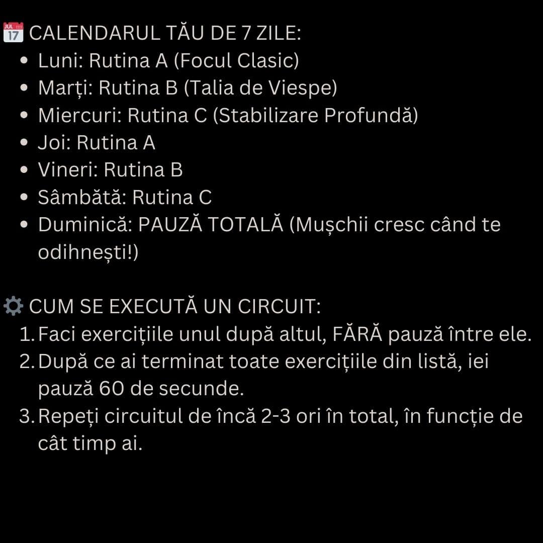 ABS ON FIRE: Circuit de 7 Zile pentru Abdomen (Ghid PDF) - imagine 2