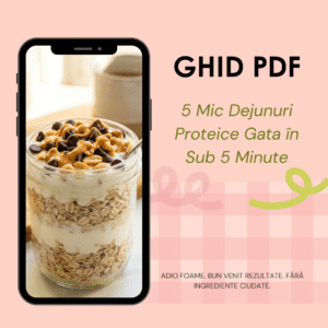 Ghid digital mic dejun proteic pe telefon mobil cu reteta ovaz
