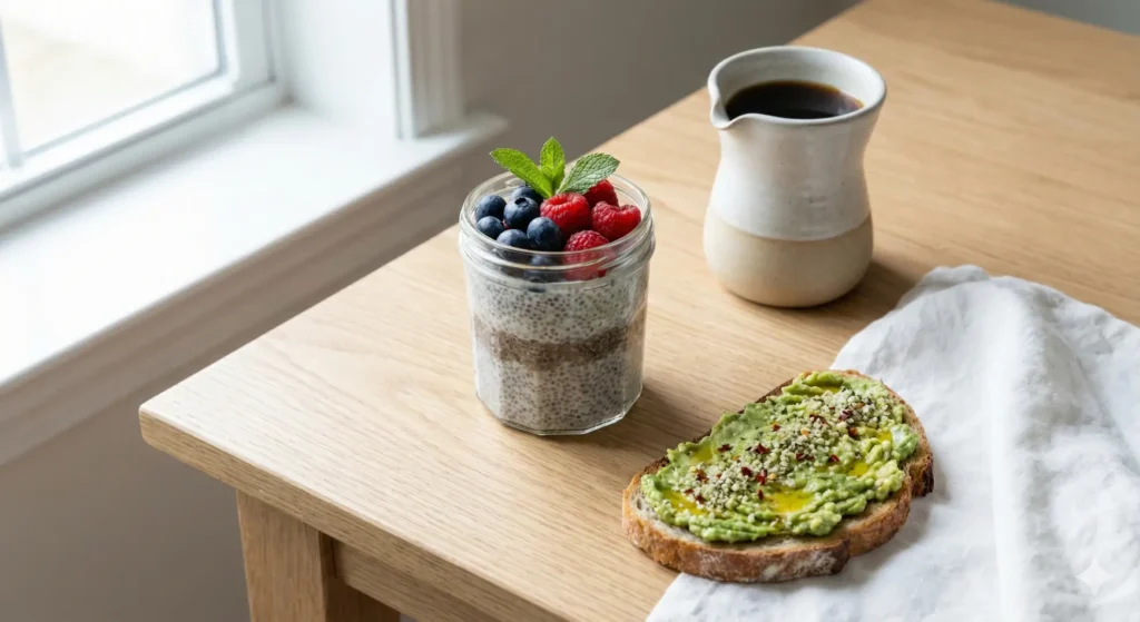 mic dejun rapid de post budinca de chia si fructe mic dejun rapid de post budinca de chia si fructe